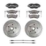 1969-1972 Chevelle Factory Front Disc Brake Upgrade Kit, Black Wilwood Calipers Image