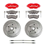 1969-1972 Chevelle Factory Front Disc Brake Upgrade Kit, Red Wilwood Calipers Image