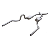 1964-1972 Chevelle Pypes Exhaust System 2.5 Inch X-Pipe, 18 Turbo Pro Mufflers - 409 Stainless Image