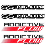 SS396.COM & Addictive Flow Die-Cut Sticker Pack 4pc Image