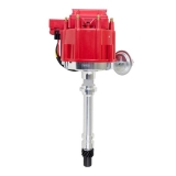 1964-1977 Chevelle V8 Aluminum HEI Distributor with 65K Volt Coil, Red Cap Image