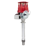 1964-1977 Chevelle V8 Ready To Run Aluminum Distributor, Red Cap Image