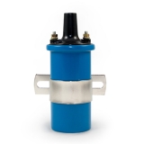 1978-1883 Malibu Cannister Style Ignition Coil with Female Wire Connection, Blue Finish Image
