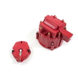 1964-1977 Chevelle V8 HEI Distributor Cap and Rotor Kit, Red Image