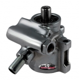Monte Carlo Type II Power Steering Pump, Black Chrome, AN Fittings, Through Hole Mounting, Universal Image