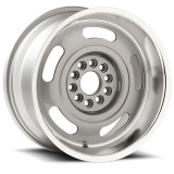 US Wheel Series 623 17x8 Silver&Machined Rally, 5x4.75&5x5 Bolt Pattern, 4.5 BS, 0 Offset Image