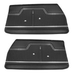 Product 1970-1972 Chevrolet Front Door Panels, Pre-Assembled, Black Image