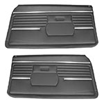 Product 1968 Chevrolet Standard Front PUI Door Panels, Black, Pre-Assembled Image