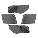 Product 1967-1969 Chevrolet Convertible Rear Arm Rest/Piston Covers Black Image