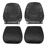 Product 1970 Chevrolet Standard Bucket Seat Covers, Black M10 Image