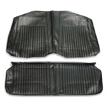 Product 1967-1968 Chevrolet Convertible Standard Rear Seat Covers, Black Image