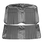 Product 1969 Chevrolet Convertible Deluxe Comfortweave Rear Seat Covers, Black Image