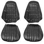 Product 1971-1973 Chevrolet Standard Bucket Seat Covers, Black M10 Image