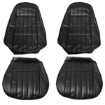 Product 1974-1976 Chevrolet Standard Bucket Seat Covers, Black M10 Image