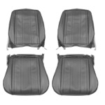 Product 1965 Chevrolet Bucket Seat Covers, Black Image