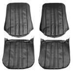 Product 1968 Chevrolet Custom Bucket Seat Covers, Black Image