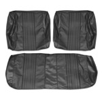 Product 1972 Chevrolet Front Bench Seat Covers, Black Image