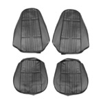 Product 1972 Chevrolet Bucket Seat Covers, Black Image