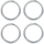 Product 1964-1972 Chevrolet Round Lip Rally Wheel Trim Ring Kit 14 X 6 Stainless Steel 1-1/2 Deep Image